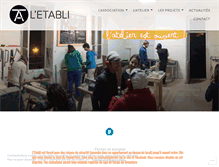 Tablet Screenshot of l-etabli.com